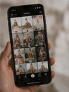 Grille Instagram sur smartphone