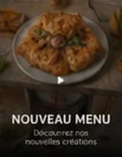 Visuel de nouveau menu pour un restaurant